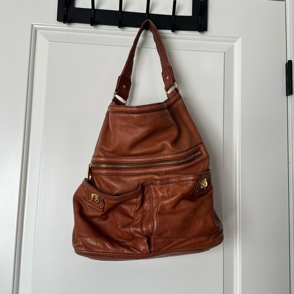 Marc By Marc Jacobs Brown Shoulder Bag brown with gold tone accents with wallet - Picture 1 of 17